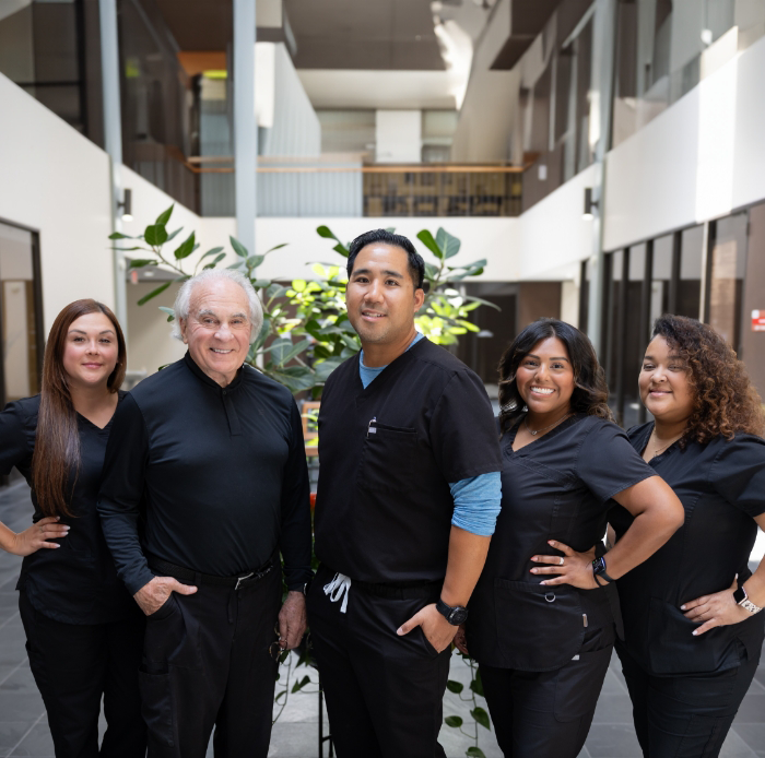 Houston dentists with dental team